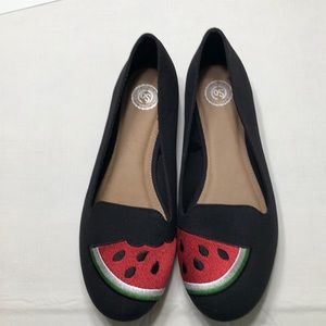 Authentic American Heritage Textile Slip On Shoes watermelon size 9.5 new